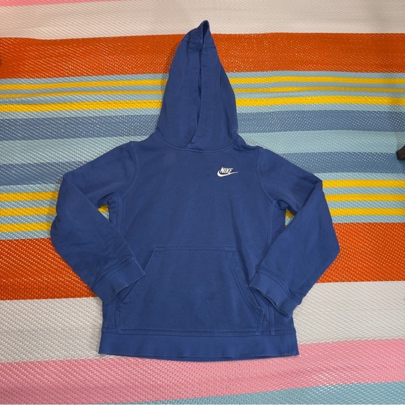 Nike Royal Blue Pullover Hoodie Kids Size Small - Picture 1 of 3
